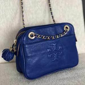 ‼️SOLD ‼️Tory Burch Royal Blue Leather Bag